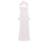 Christopher Kane Bridal Robe mit Federn