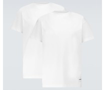 Jil Sander Set aus drei T-Shirts aus Baumwolle