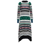 Sacai Midikleid aus einem Baumwollgemisch