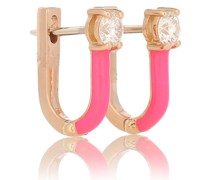 Melissa Kaye Ohrringe Aria U aus 18kt Rosegold mit Diamanten