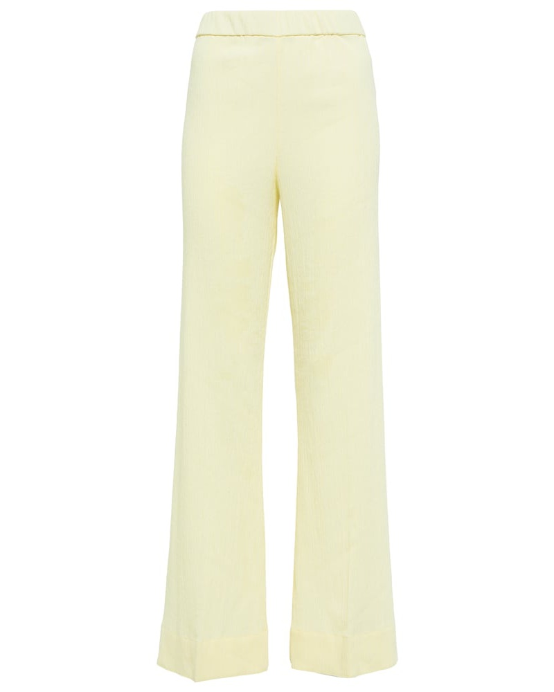 Jil Sander Damen Jil Sander High-Rise-Hose mit weitem Bein