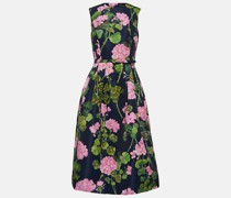Oscar de la Renta Bedrucktes Midikleid