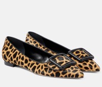 Manolo Blahnik Bedruckte Ballerinas Maysale