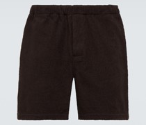 Auralee Shorts aus Baumwollfrottee