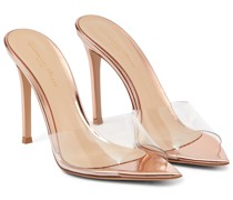 Gianvito Rossi Mules Elle 105 aus Lackleder und PVC