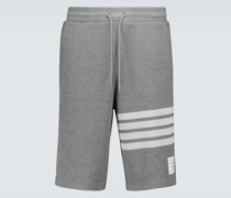 Shorts 4-Bar aus Baumwoll-Jersey