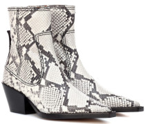 Joseph Bedruckte Ankle Boots aus Leder