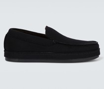 Gefilzte Slippers mit Shearling