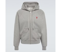 Ami Paris Kapuzenjacke Ami de Cour aus Baumwoll-Jersey