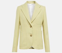 Victoria Beckham Einreihiger Blazer aus Gabardine