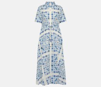 Tory Burch Bedrucktes Maxikleid aus Baumwolle
