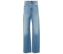 Brunello Cucinelli Verzierte High-Rise Jeans
