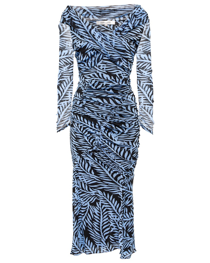 Diane von Furstenberg Damen Diane von Furstenberg Midikleid Ganesa aus Mesh