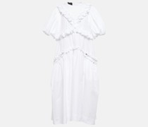 Simone Rocha Midikleid aus Baumwolle