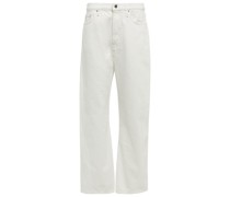 Mid-Rise Straight Jeans