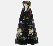 Bestickte Robe aus Tuell