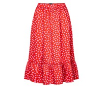 Marc Jacobs Midirock The Ruffle Skirt aus Twill