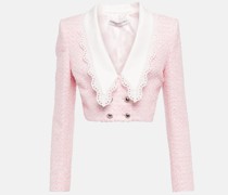 Alessandra Rich Cropped-Jacke aus Tweed