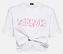 Versace Cropped-Top Safety Pin aus Baumwolle