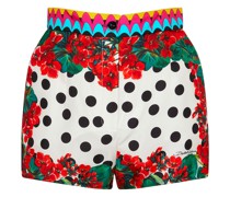 Dolce&Gabbana Bedruckte Shorts aus Seide