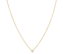 Halskette Diamant Simple aus 18kt Gelbgold mit Diamant