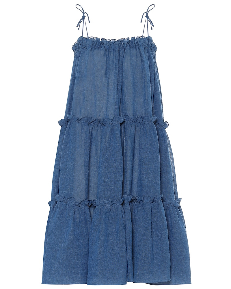 Lisa Marie Fernandez Damen Lisa Marie Fernandez Minikleid aus einem Leinengemisch Lisa Marie Fernandez Damen Lisa Marie Fernandez Minikleid aus einem Leinengemisch
