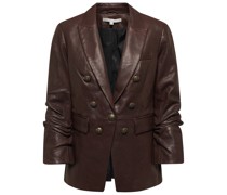 Veronica Beard Blazer Oneta Dickey aus Leder