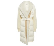 Moncler Cardigan aus Wolle mit Shearling