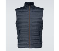 Loro Piana Daunenweste Gateway aus Seide