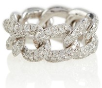 Ring Essential aus 18kt Weissold mit Diamanten