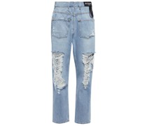 Balmain High-Rise Jeans mit geradem Bein