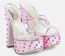Vivienne Westwood Verzierte Pantoletten Candy mit Leder