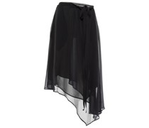 Ann Demeulemeester Asymmetrischer High-Rise-Midirock