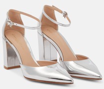 Gianvito Rossi Pumps aus Metallic-Leder