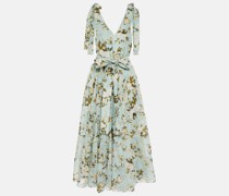 Erdem Midikleid Yesenia aus Baumwolle und Seide