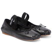 Miu Miu Ballerinas aus Leder