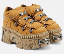 X New Rock Plateau-Sneakers aus Leder