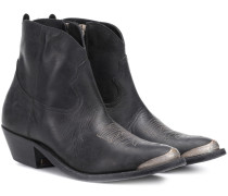 Golden Goose Ankle Boots Young aus Leder