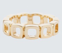 Tom Wood Ring Cushion Band Open aus 9kt Gelbgold