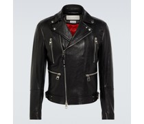 Bikerjacke aus Leder