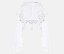 Alexander McQueen Shorts aus Baumwolle und Seide