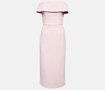 Rebecca Vallance Midikleid aus Crepe