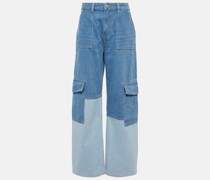 High-Rise Cargo-Jeans Angi