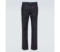 Low-Rise Straight Jeans