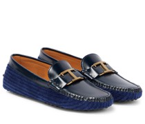 Tod's Mokassins Gommino aus Leder und Samt