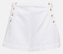 High-Rise Jeansshorts Sailor Snap