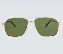 Cartier Eyewear Collection Aviator-Sonnenbrille aus Metall