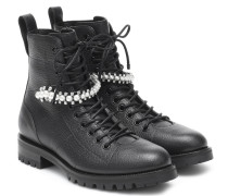 Jimmy Choo Verzierte Ankle Boots Cruz aus Leder