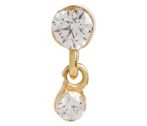 Maria Tash Einzelner Ohrring Invisible aus 14kt Gelbgold mit Diamanten