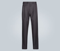 Rochas Wollhose mit Bundfalten